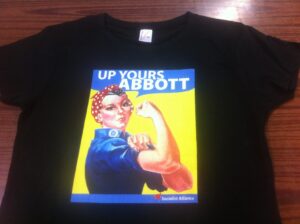 Up Yours Abbott t-shirts - black
