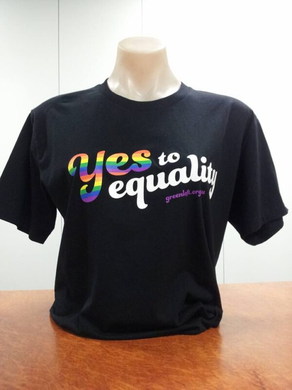 'Yes to Equality' tshirts - range of sizes